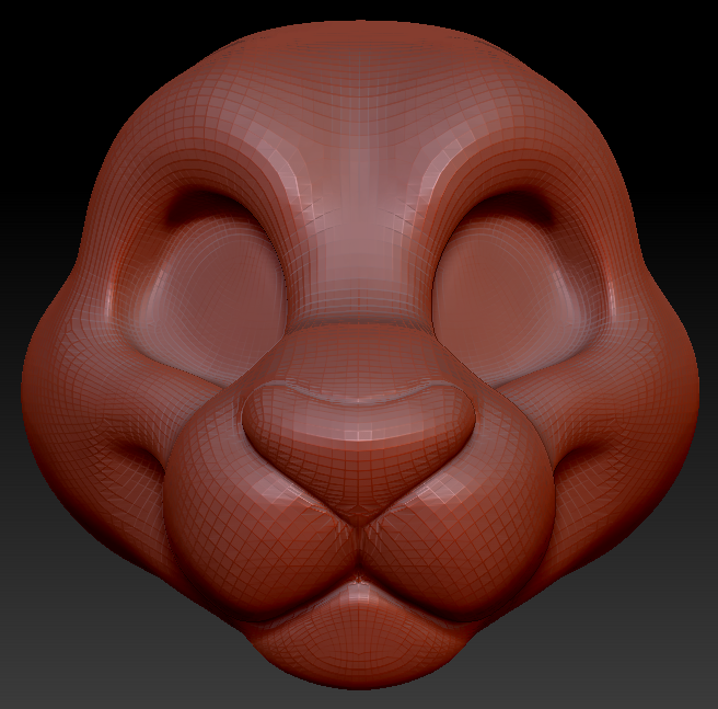 Gender Neutral Toony Big Cat Head Base Variant 1