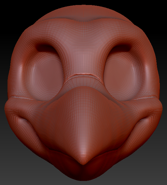 Gender Neutral Toony Bird Head Base Variant 3