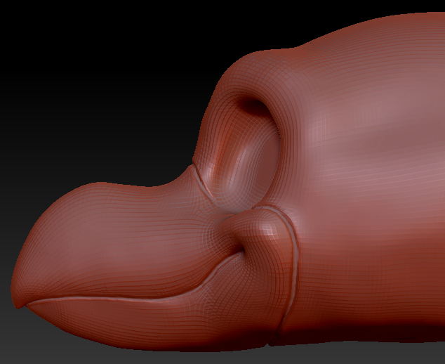 Gender Neutral Toony Bird Head Base Variant 3