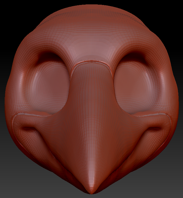 Gender Neutral Toony Bird Head Base Variant 6