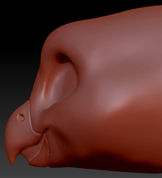 Gender Neutral Toony Bird Static Jaw Head Base Variant 1