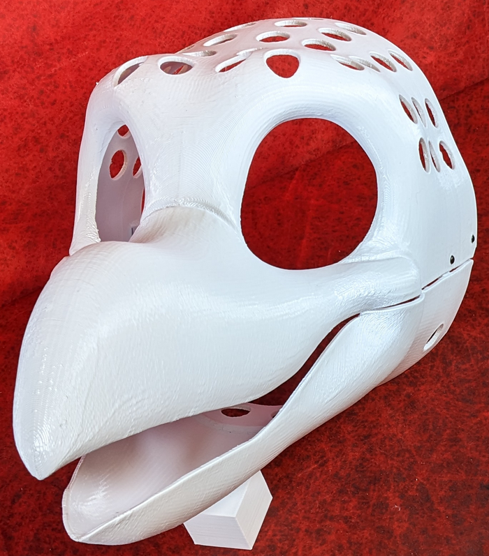 Gender Neutral Toony Bird Static Jaw Head Base Variant 2