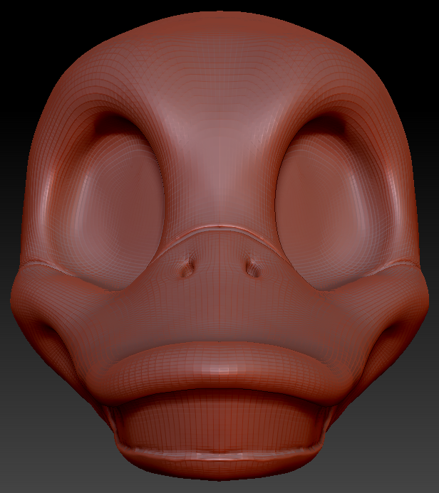 Gender Neutral Toony Bird Static Jaw Head Base Variant 3