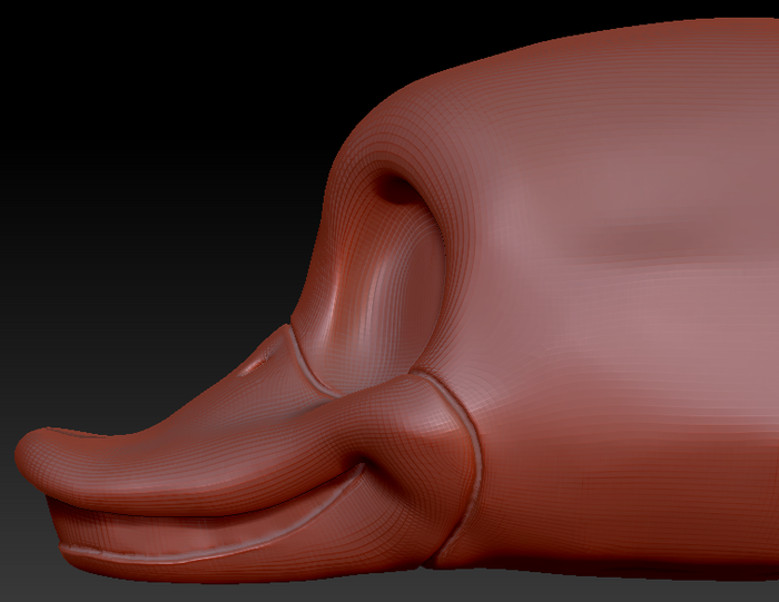 Gender Neutral Toony Bird Static Jaw Head Base Variant 3