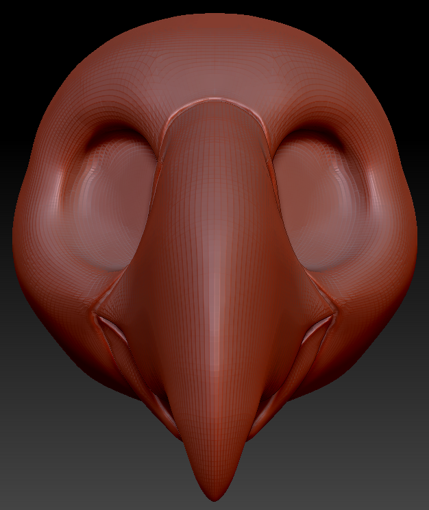 Gender Neutral Toony Bird Static Jaw Head Base Variant 4