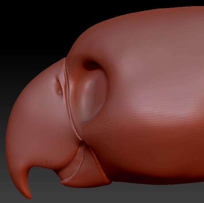 Gender Neutral Toony Bird Static Jaw Head Base Variant 4