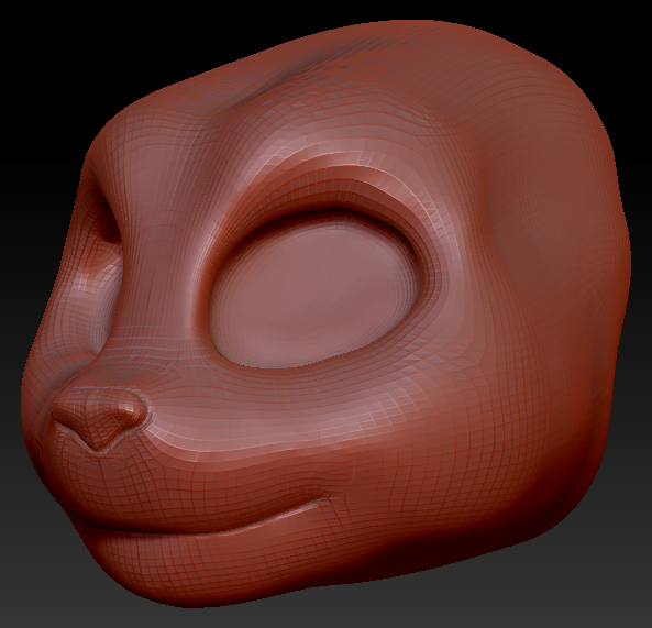 Gender Neutral Toony Cat-Dog Head Base