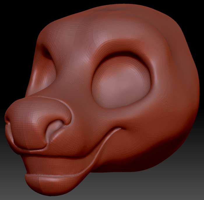 Gender Neutral Toony Deer Static Jaw Head Base Variant 1