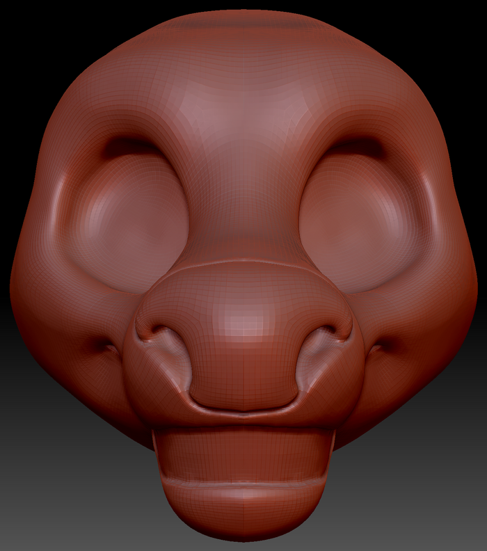 Gender Neutral Toony Deer Static Jaw Head Base Variant 1