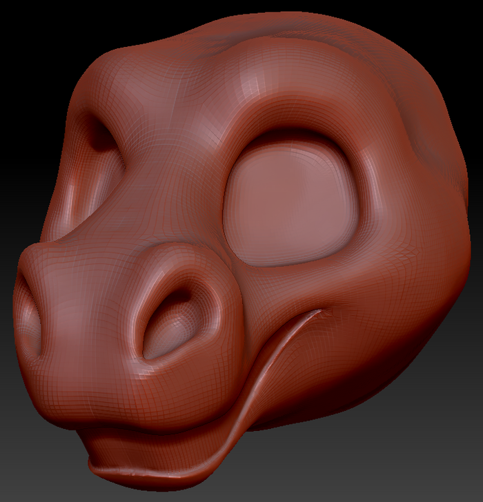 Gender Neutral Toony Horse Static Jaw Head Base Variant 1