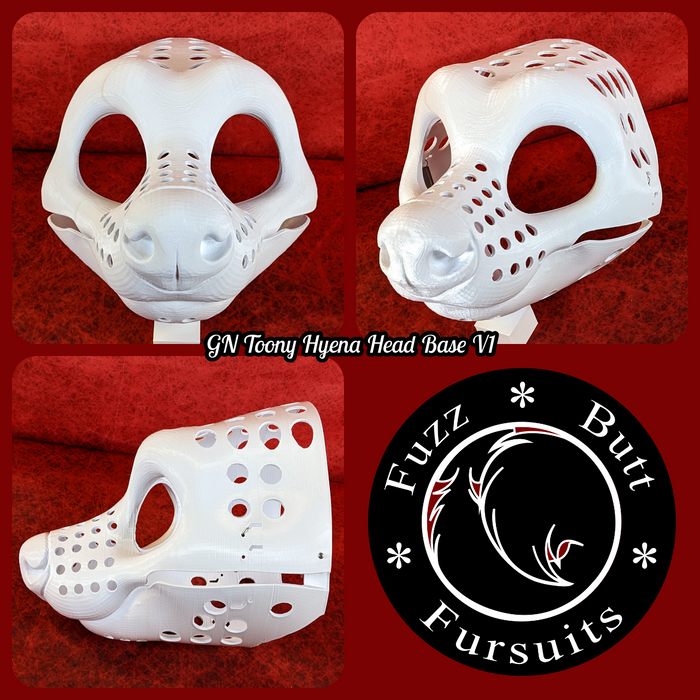 Gender Neutral Toony Hyena Head Base Variant 1