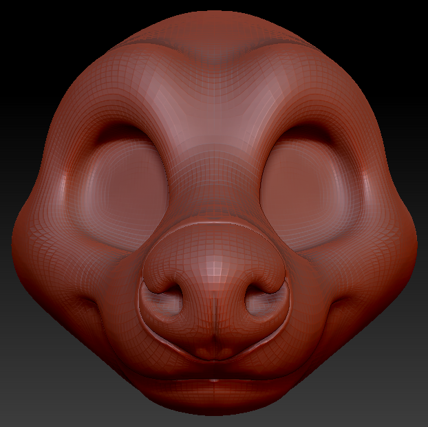 Gender Neutral Toony Hyena Head Base Variant 1