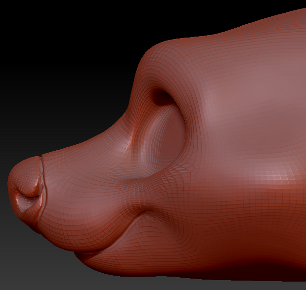 Gender Neutral Toony Hyena Head Base Variant 1