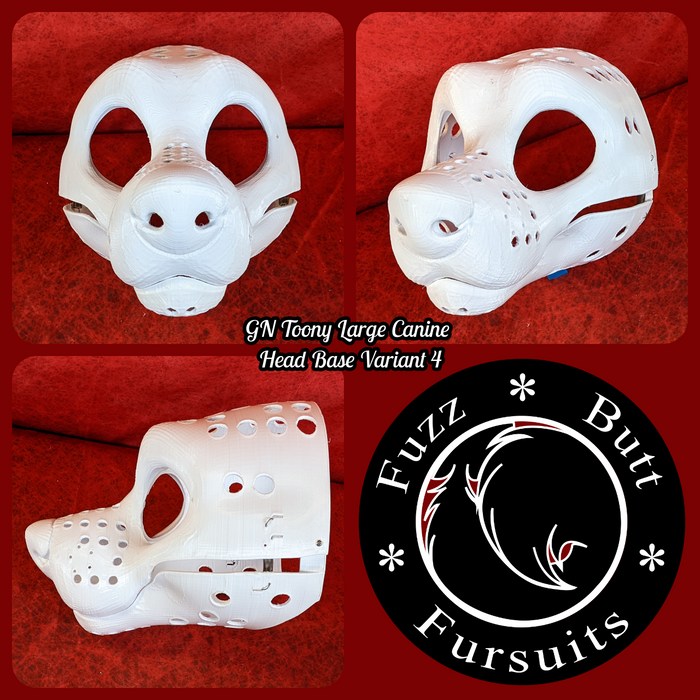 Gender Neutral Toony Large Canine Head Base Variant 4