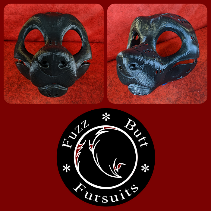 Gender Neutral Toony Large Canine Head Base Variant 4