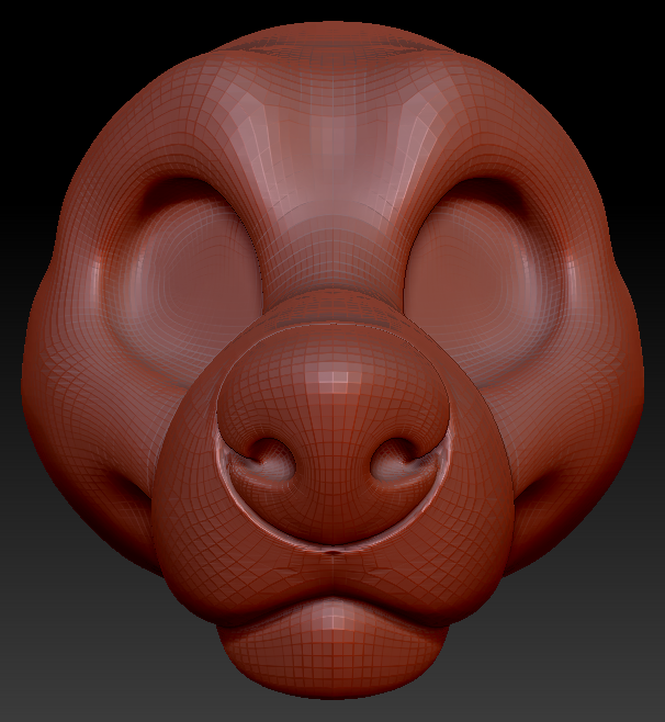 Gender Neutral Toony Large Canine Head Base Variant 4