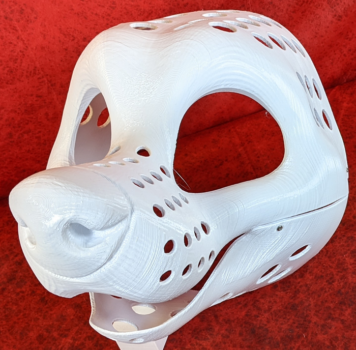 Gender Neutral Toony Large Canine Static Jaw Head Base Variant 4