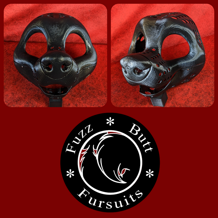 Gender Neutral Toony Large Canine Static Jaw Head Base Variant 4