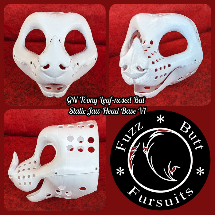 Gender Neutral Toony Leaf-nosed Bat Static Jaw Head Base Variant 1