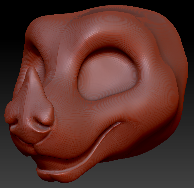 Gender Neutral Toony Leaf-nosed Bat Static Jaw Head Base Variant 1