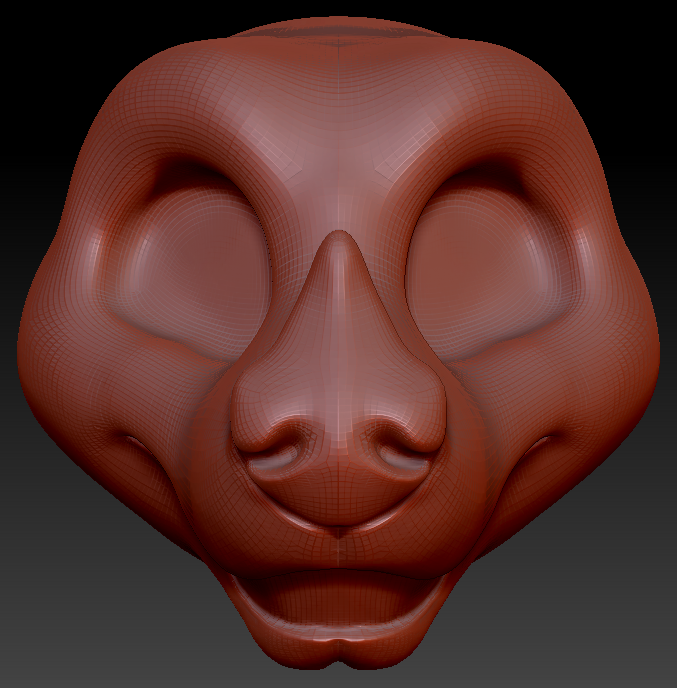 Gender Neutral Toony Leaf-nosed Bat Static Jaw Head Base Variant 1