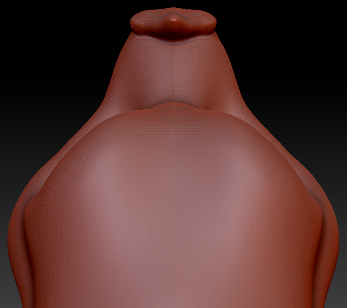 Gender Neutral Toony Leaf-nosed Bat Static Jaw Head Base Variant 1