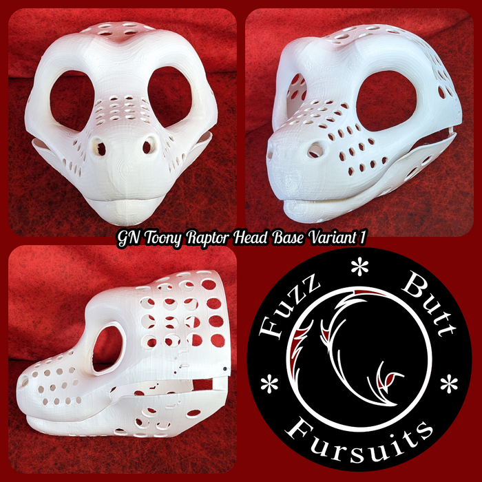 Gender Neutral Toony Raptor Head Base Variant 1