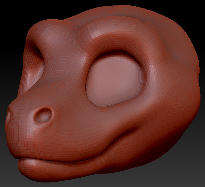 Gender Neutral Toony Raptor Head Base Variant 1