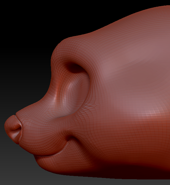 Gender Neutral Toony Red Panda Head Base Variant 1