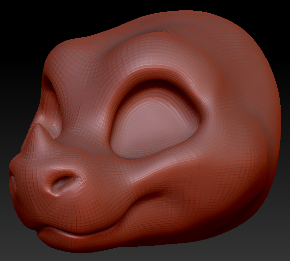 Gender Neutral Toony Round-nosed Dragon Head Base Complex Variant 2