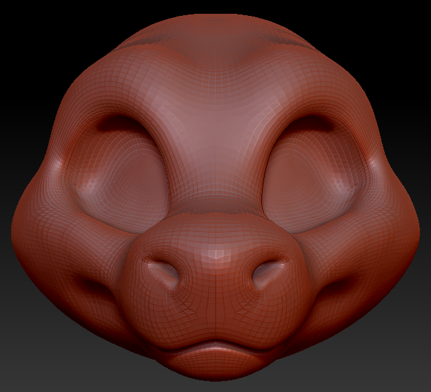 Gender Neutral Toony Round-nosed Dragon Head Base Variant 1
