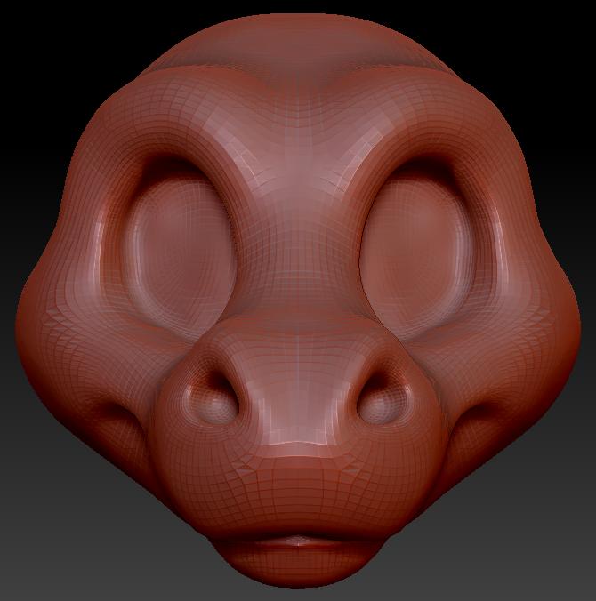 Gender Neutral Toony Round-nosed Dragon Head Base Variant 2