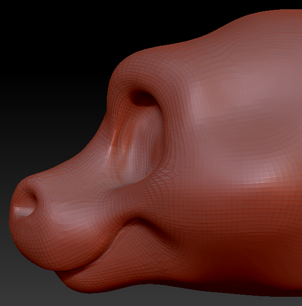 Gender Neutral Toony Round-nosed Dragon Head Base Variant 2