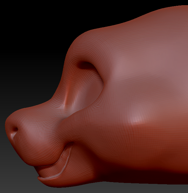 Gender Neutral Toony Round-nosed Dragon Static Jaw Head Base Variant 1
