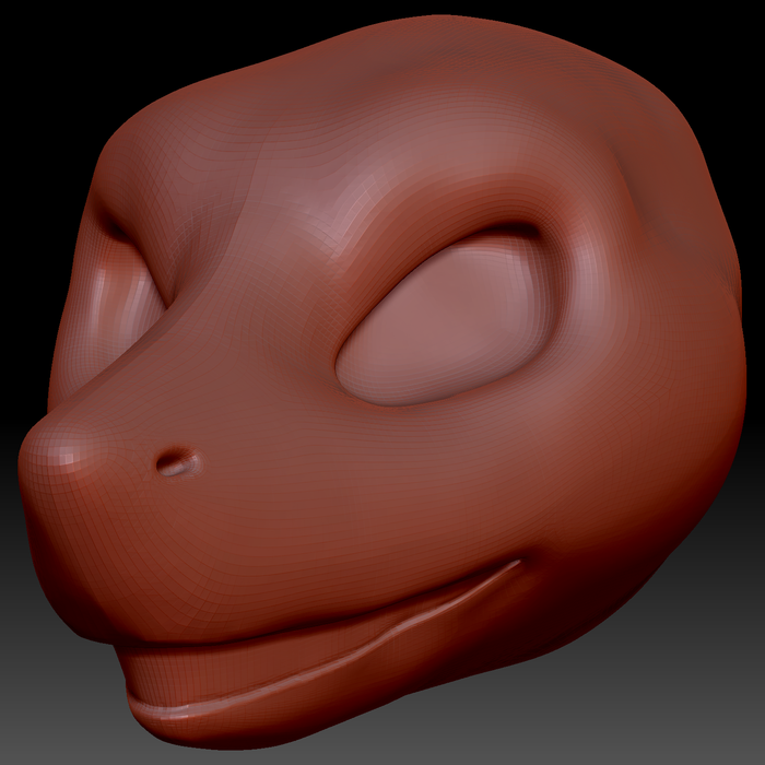 Gender Neutral Toony Shark Static Jaw Head Base Variant 1