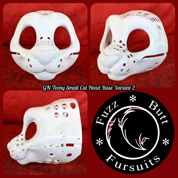 Gender Neutral Toony Small Cat Head Base Variant 2