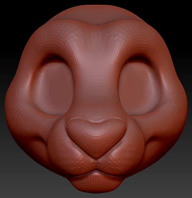 Gender Neutral Toony Small Cat Head Base Variant 2