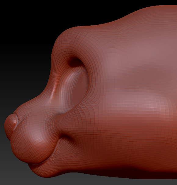 Gender Neutral Toony Small Cat Head Base Variant 2