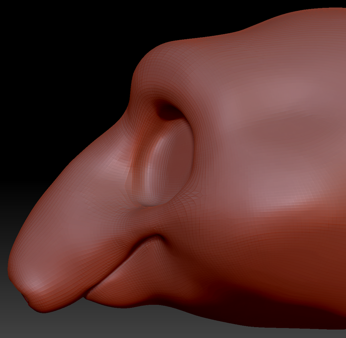 Gender Neutral Toony Tapir Head Base Variant 1