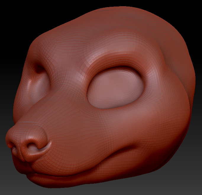Gender Neutral Wolf Head Base