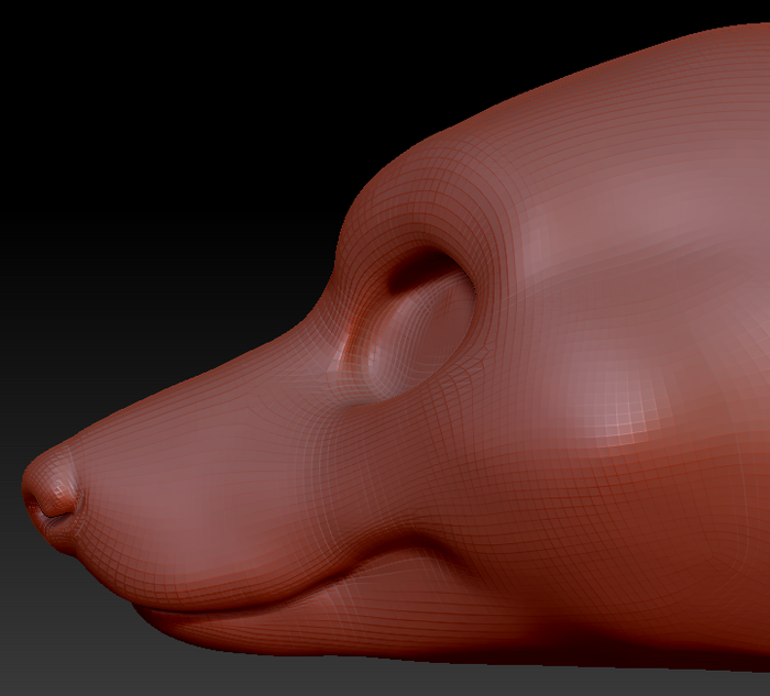Gender Neutral Wolf Head Base