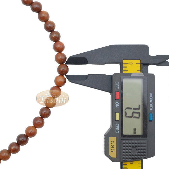 Genuine Kuka Seed Tasbih Sibha 99 count 8.5 mm Beads Handcrafted Islamic Prayer Necklace
