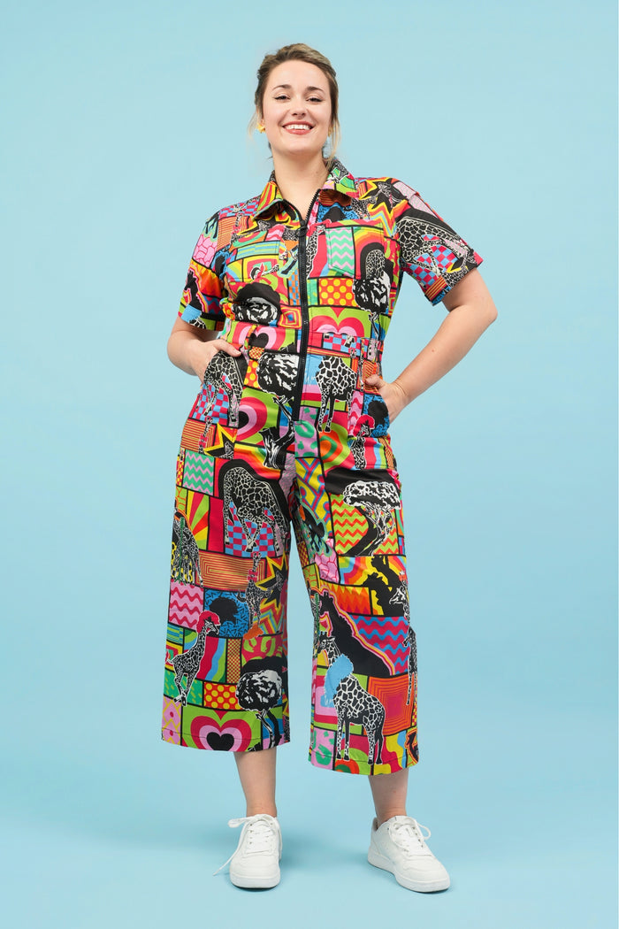 Giraffe-Topia Jumpsuit - Cropped Fit