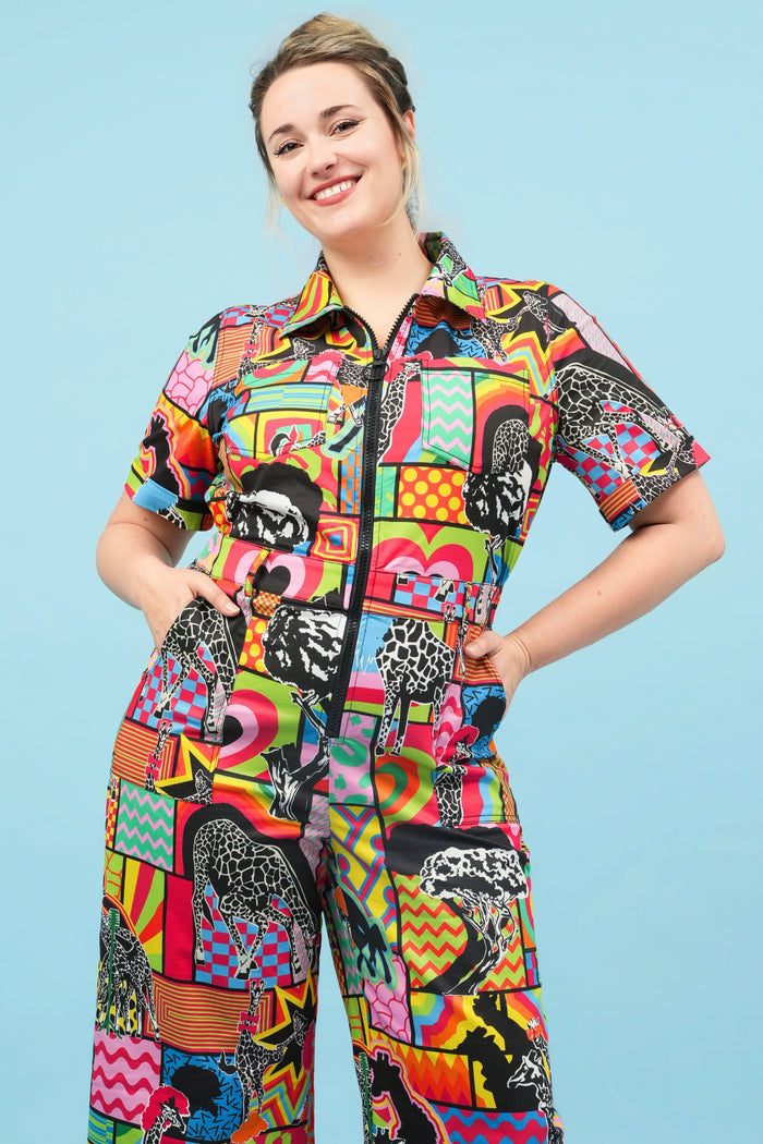 Giraffe-Topia Jumpsuit - Cropped Fit