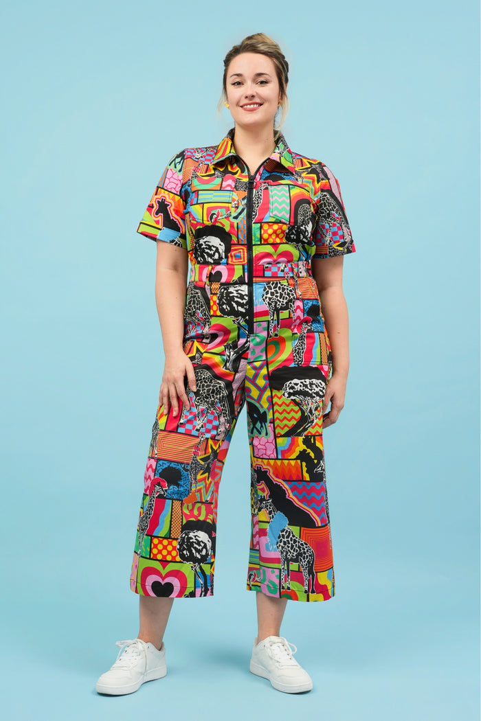 Giraffe-Topia Jumpsuit - Cropped Fit