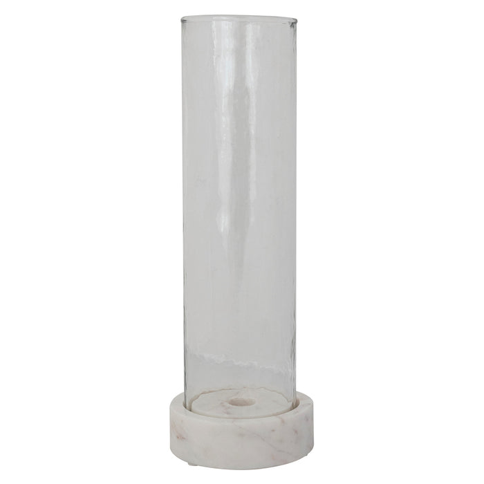 Glass Hurricane Taper Holder