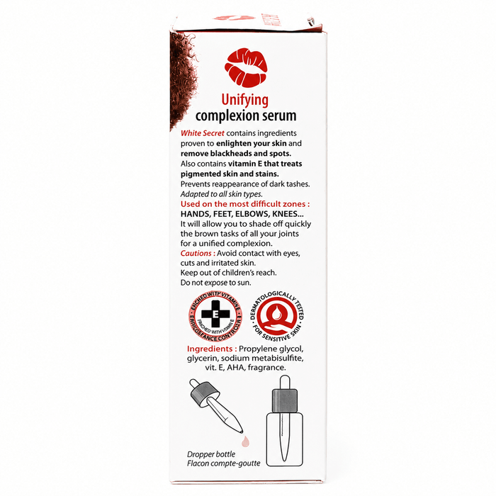 GLÜPA Secret White Serum Unification de Teint 30 ml - Yado African & Caribbean Market