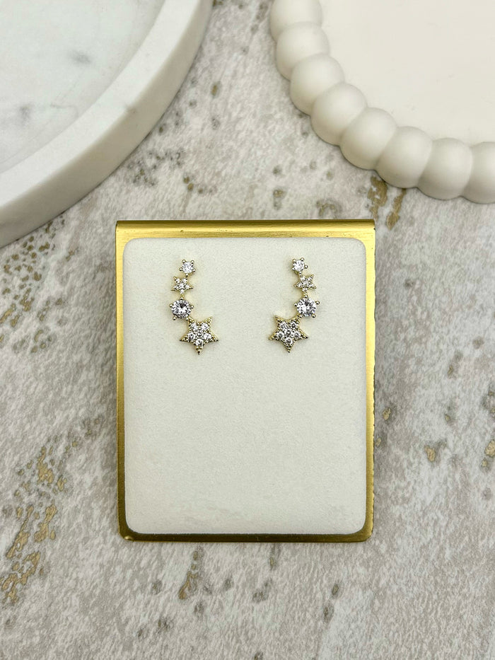 Gold Star Earrings