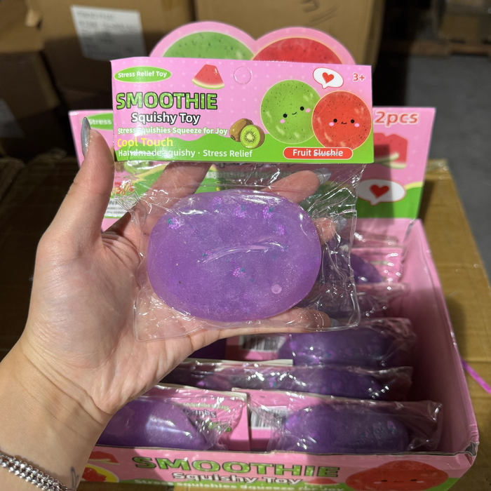 Grape Icy Slushy Ball Squish Toy