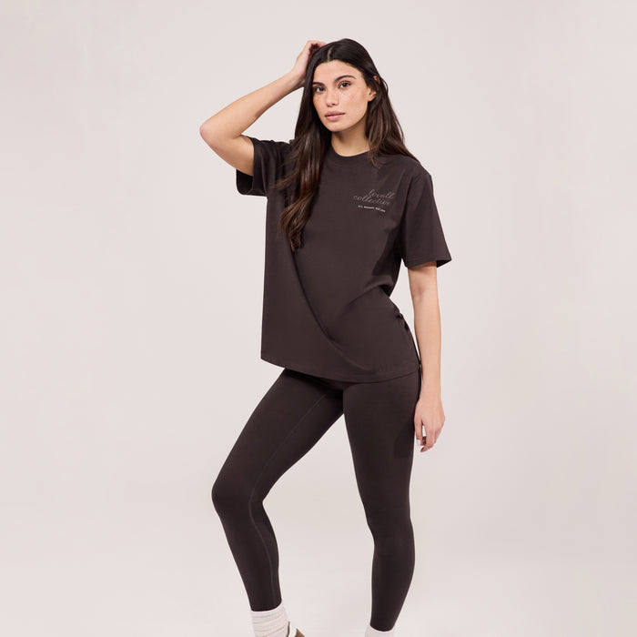 Graphic T-shirt Script - Black Coffee